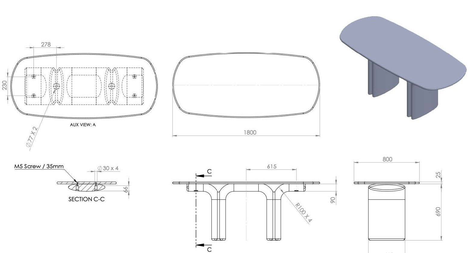 Dune Table Schematics